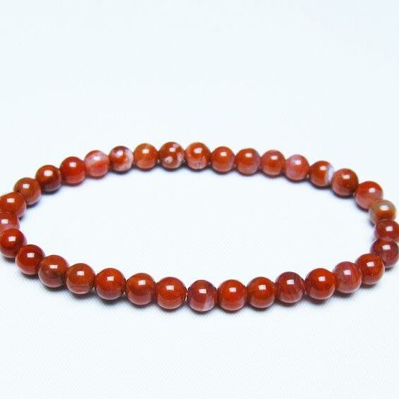 ナンホーンアゲート ブレスレット 6mm アゲート ブレス 一点物 メール便可 [M便 1/10] 111-47478