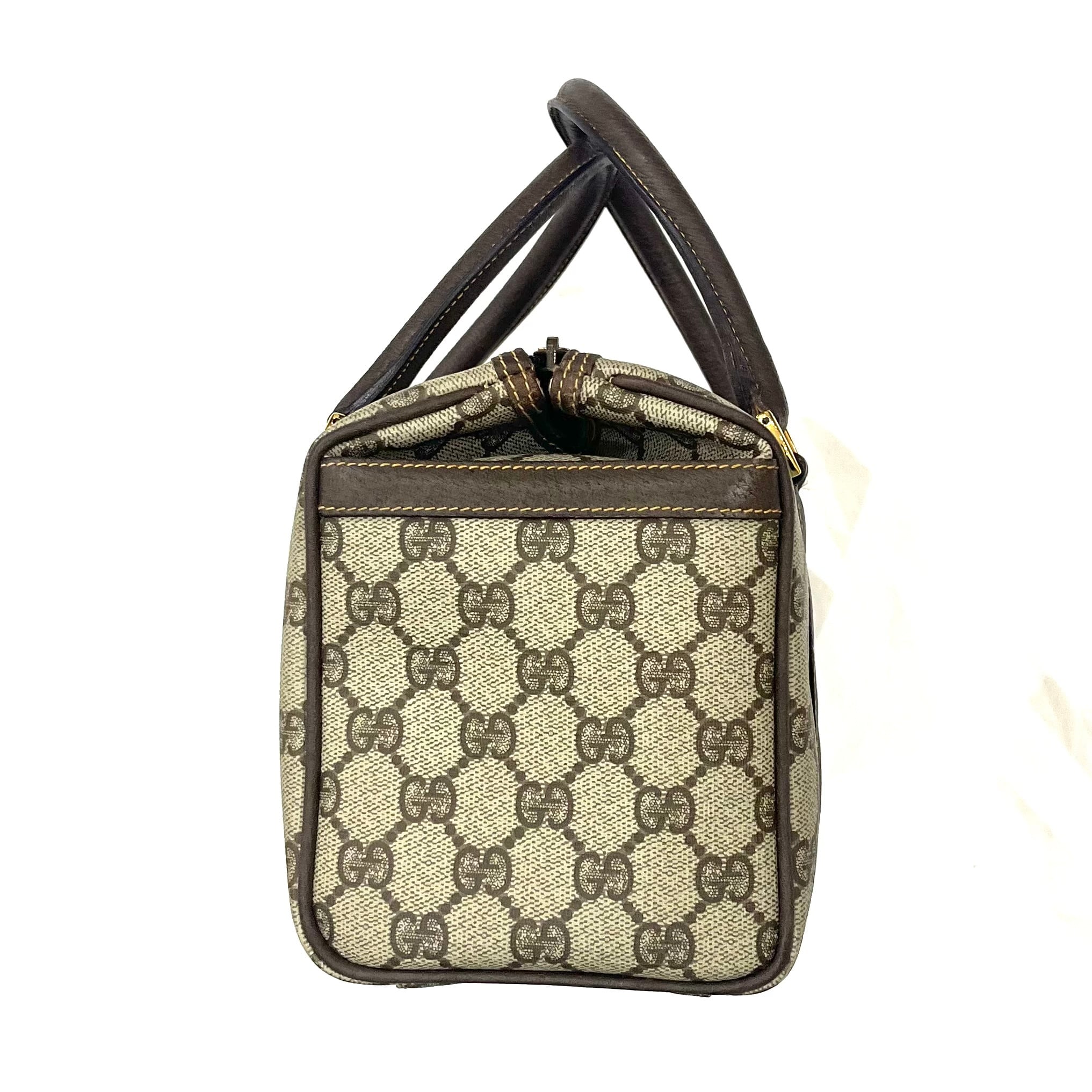GUCCI】2045 GGスプリーム GG スクエアボストン ハンドバッグ