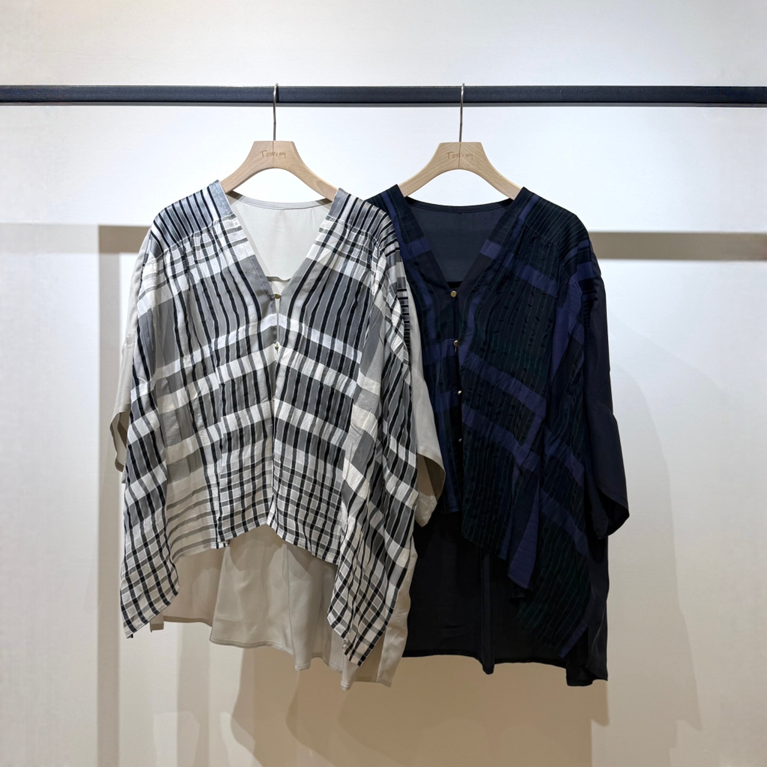 リブ入りチェックBL