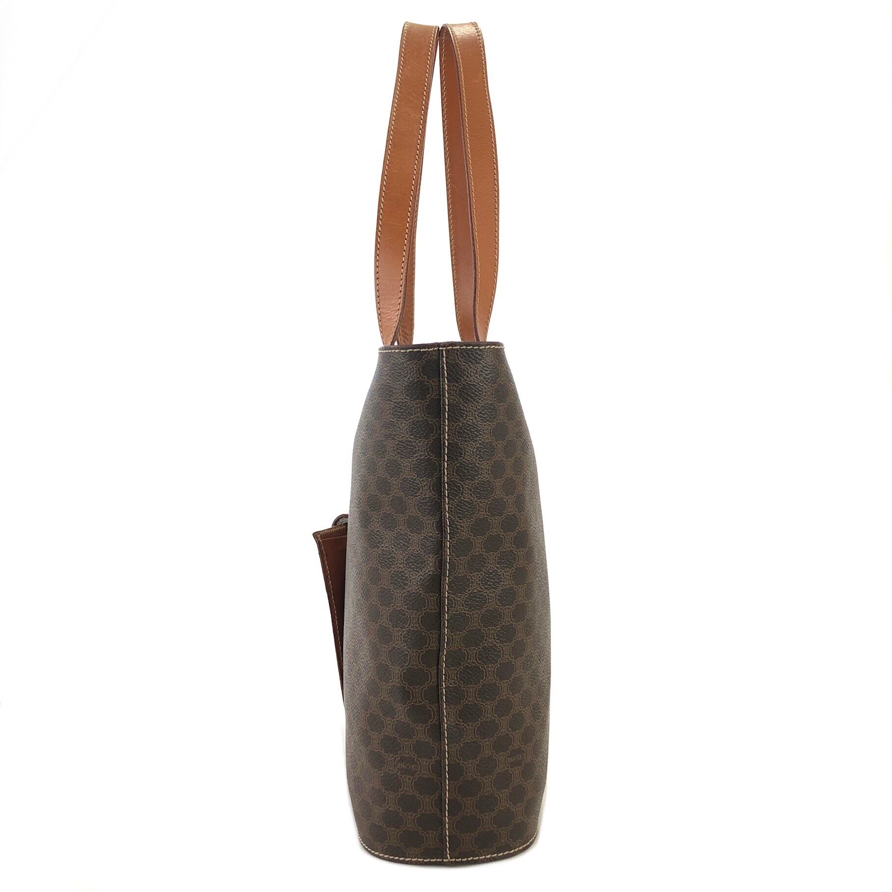 CELINE セリーヌ トリオンフ バケツ フロントポケット トートバッグ