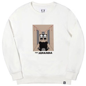 SALE 送料無料 【HIPANDA ハイパンダ】レディース パロディ クルーネック スウェット トレーナー WOMEN'S MOVIE PARODY CREW NECK SWEAT SHIRT / WHITE・BLACK