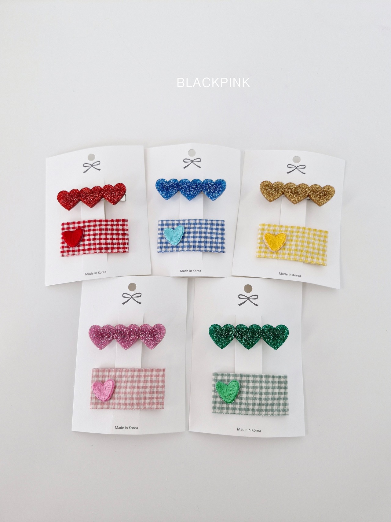 [BLACKPINK] Accessory) Acrylic Heart Set-up / [블랙핑크] 악세)아크릴하트세트