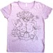 [ BRAIN-BOY ] Women's TS／Vintage PURPLE【蘭わかばのハンドプリントT-Shirts】