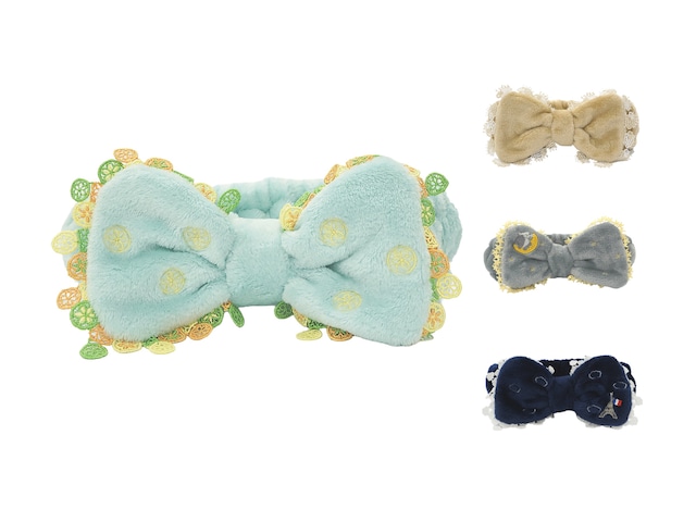 【近沢レース店】ふわもこ リボンヘアバンド 【近沢レース店】ふわもこ リボンヘアバンド