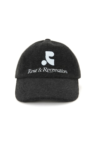 [rest & recreation] RR LOGO TERRY BALL CAP - CHARCOAL 正規品 韓国ブランド 韓国ファッション 韓国代行
