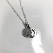 CUT OUT FLOWER with COIN NECKLACE / フラワープレート&コインネックレス