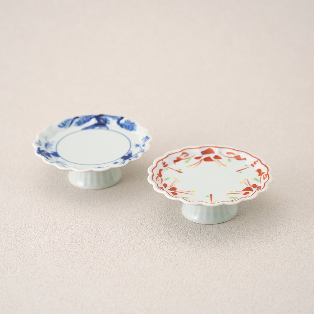 皓洋窯］フラワーコンポートS（赤絵万暦・松竹梅） | フラッグス