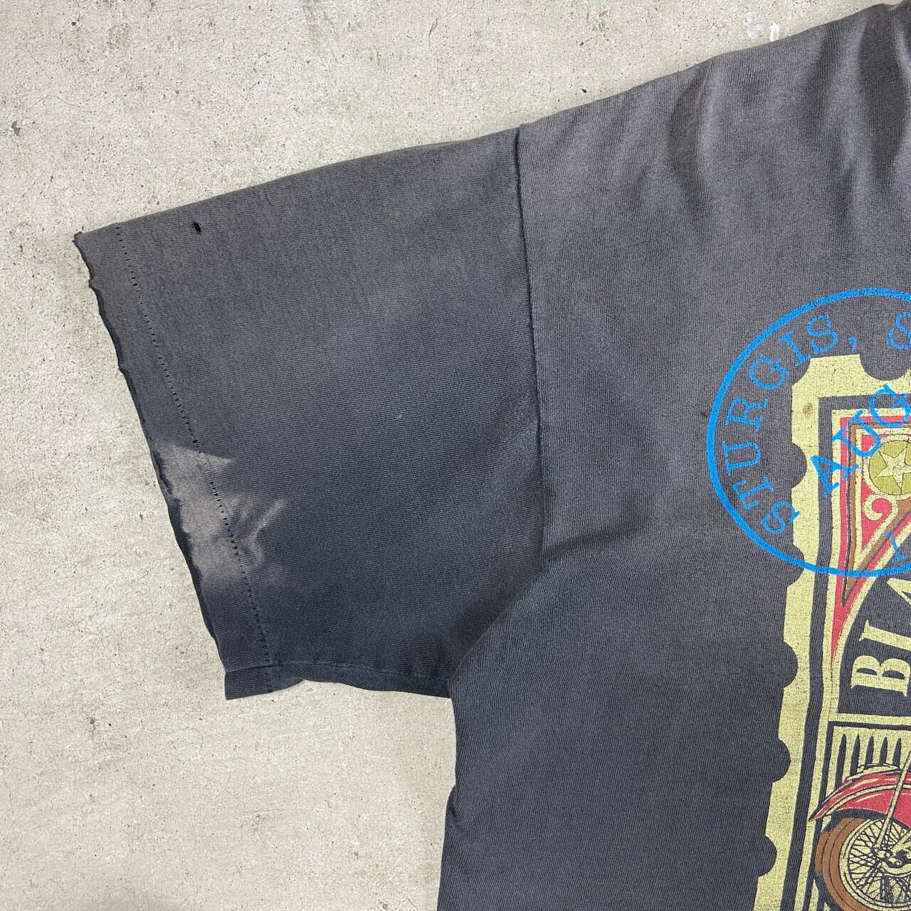 90年代 STURGIS BLACK HILLS RALLY サンフェード 両面プリント Tシャツ