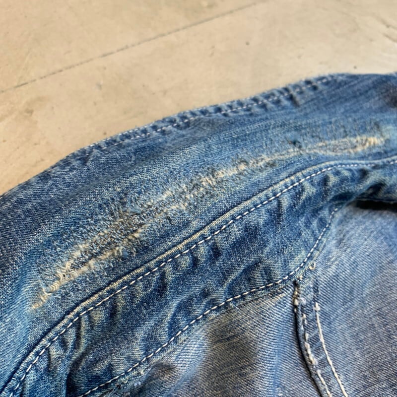 40's ROUND HOUSE ラウンドハウス デニムカバーオール チンスト ワーク