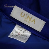 社交ダンス 衣装 上下セット ツーピース レッスンウェア パーティ衣装 オールシーズン U:NA ユーナ 青 ブルー系 無地 シンプル 長袖 ラインストーン付き 伸縮性 ファスナー仕様 レディース 洗濯可 吸水速乾 デイリーウェア スポーツウェア おしゃれ おすすめ社交ダンス衣装 通販