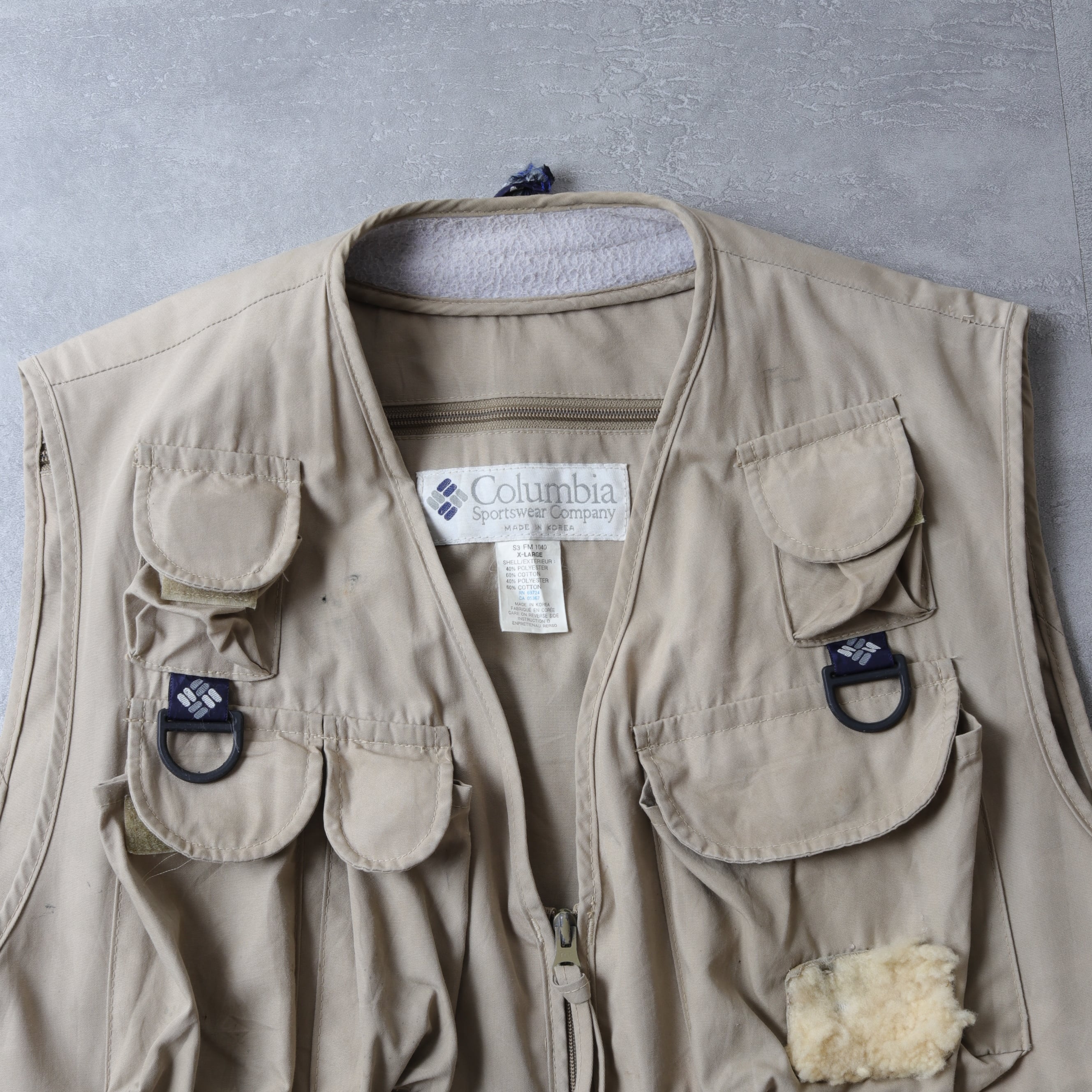 1990's Columbia Fly Fishing Vest, xl 150100 126070008 | ulc