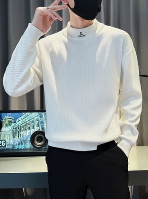 HALF TURTLENECK KNIT SHIRT  K0068