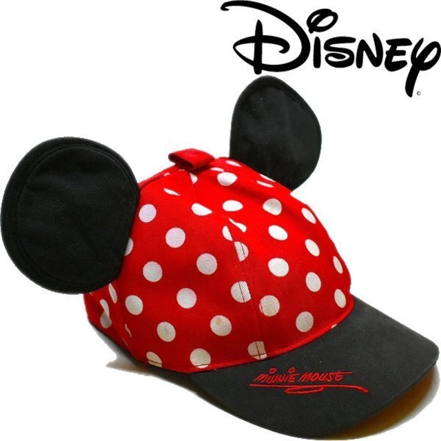 1点物 ディズニーdisneyミニーマウス耳付きキャップusa古着メンズレディースokアメカジ90sストリート スポーツmix帽子ドット水玉柄 古着屋カチカチ 東京都北区 Jr王子駅前で実店舗展開中 通販もok Tokyo Japan