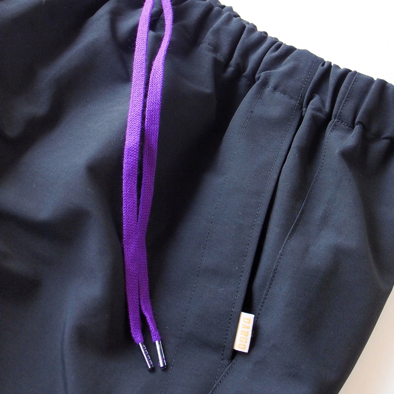 【DARGO】Cotton Nylon Track Pants（BLACK）