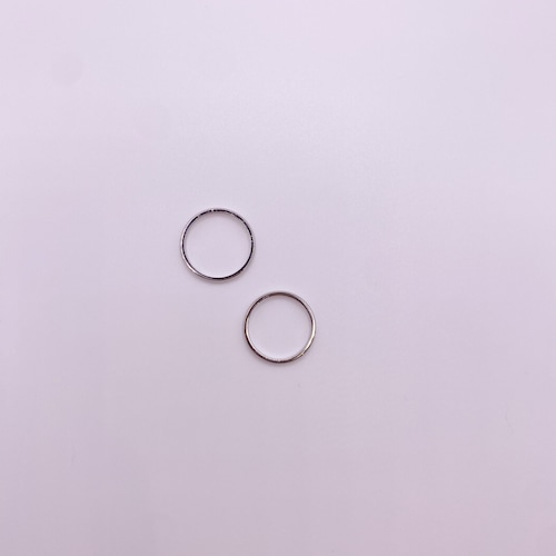simple silver ring     サージカルステンレス316L