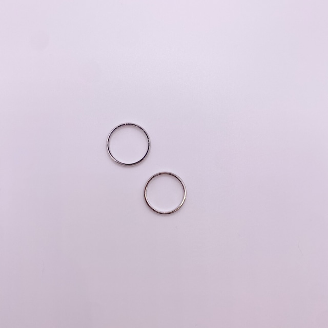 simple silver ring     サージカルステンレス316L
