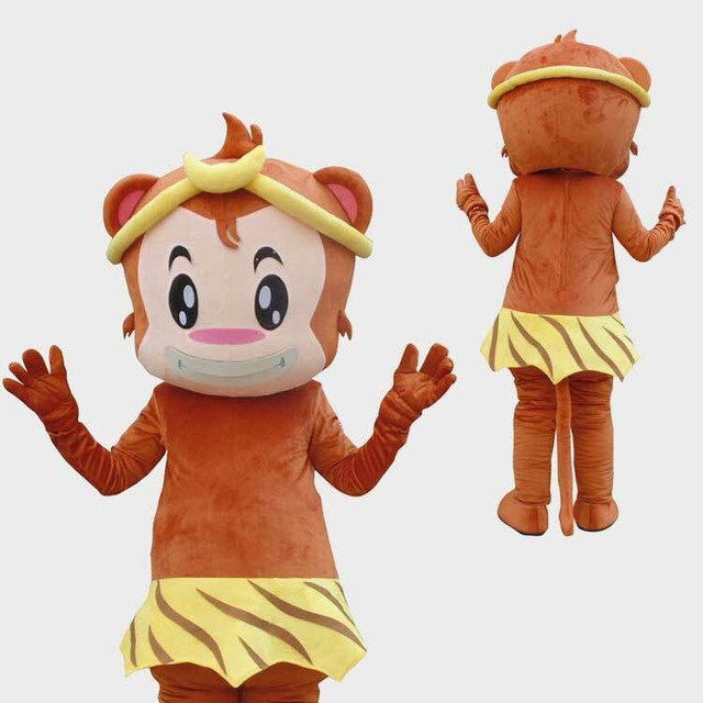 ★本格的着ぐるみ 猿 monkey★ 大人用 きぐるみ ブラウン 猿 サル さる ♪格安 良質 のぞき可 オーダーメイド コスプレ イベント用品 遊園地 幼稚園 ステージ 舞台きぐるみ キャンペーン