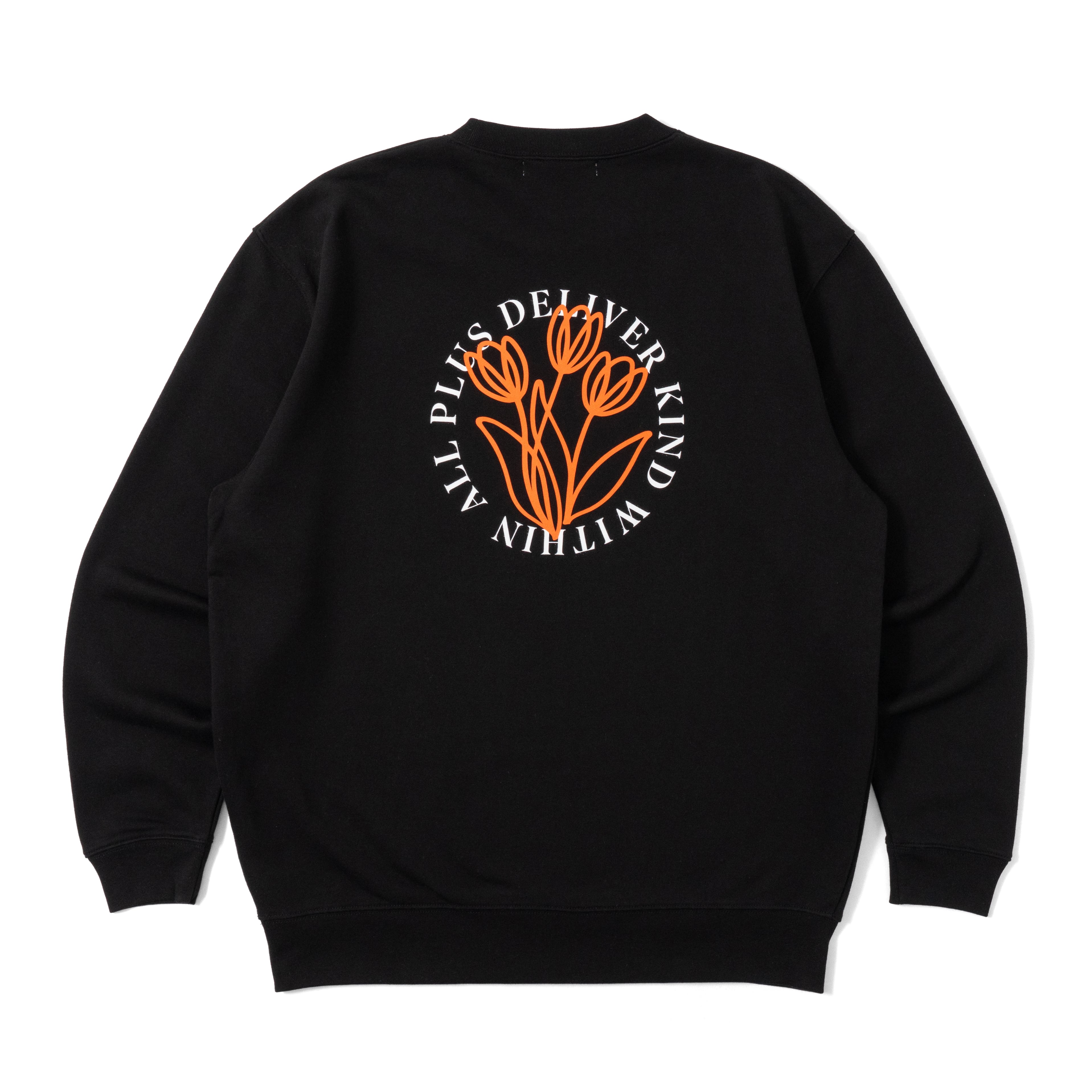 ALPSDR KW TULIP LOGO SWEAT / BLACK