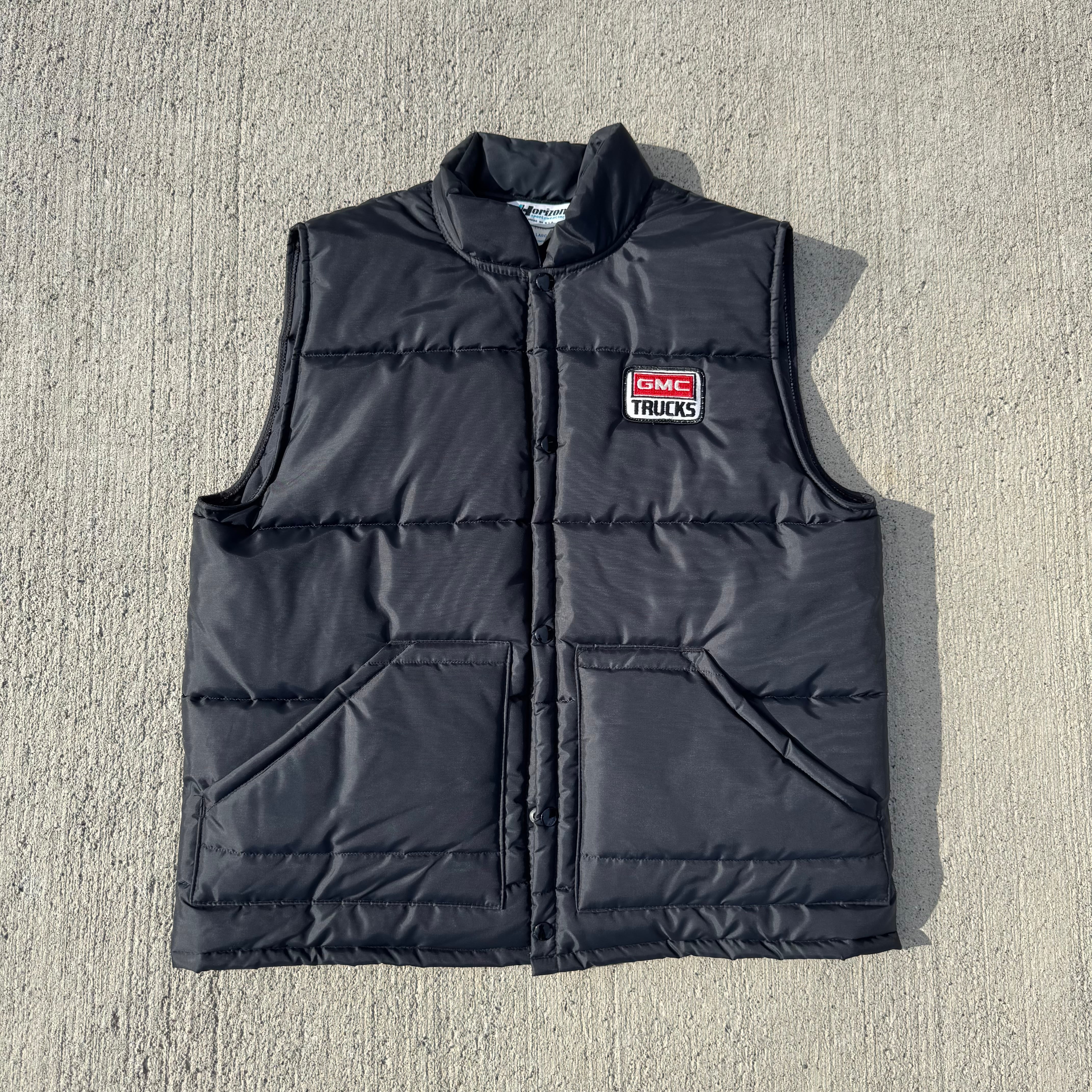 1980's DEADSTOCK"GMC Trucks" Salesman Puffer Vest/L
