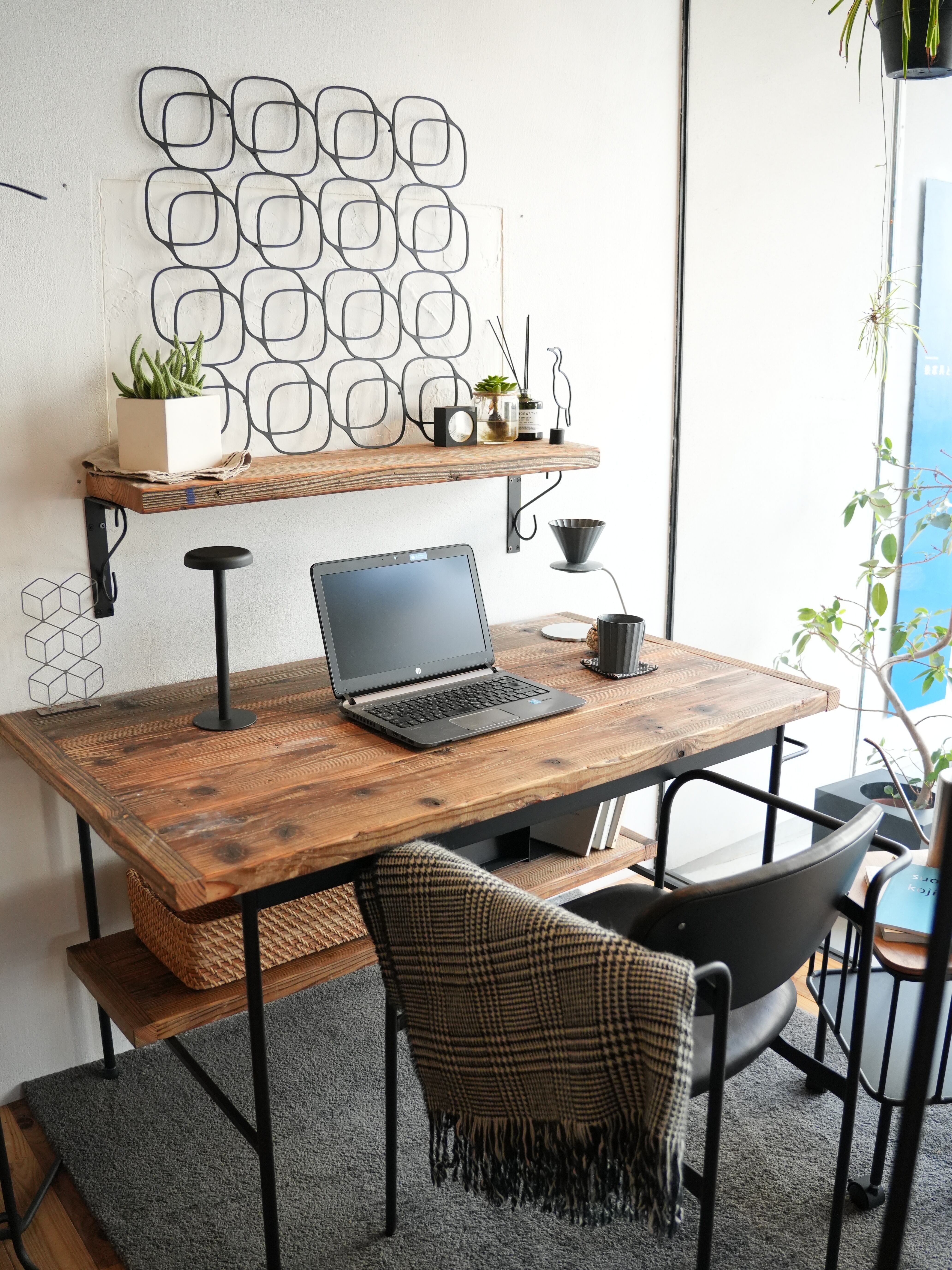 杉古材のPERSONAL DESK 直営店オリジナル 足場板 杉古材 マイ