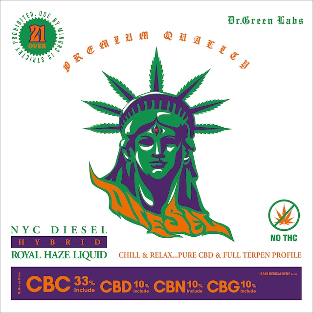 【CBC33%,CBD10%,CBN10%,CBG10%】Dr.Green Labs - NYC DIESEL -