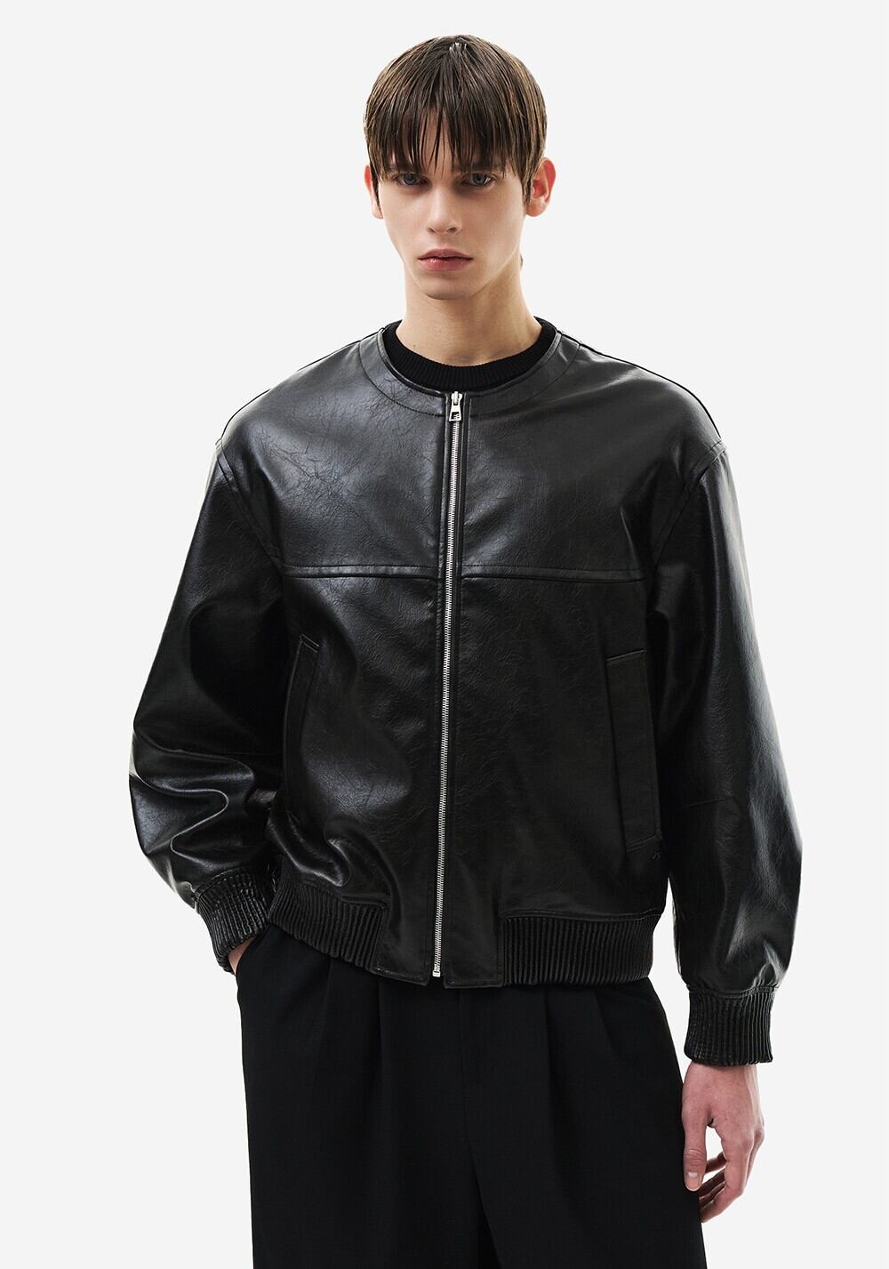 ☆ENHYPEN ニキ 着用！！【ZIOSONGZIO】COLLARLESS LEATHER