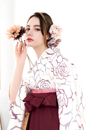 Kimono Sienne 卒業式袴3点セット  袴 二尺袖着物 袴 卒業式