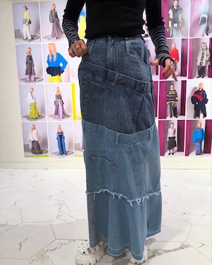アウラアイラ AULA AILA DENIM REMAKE SKIRT