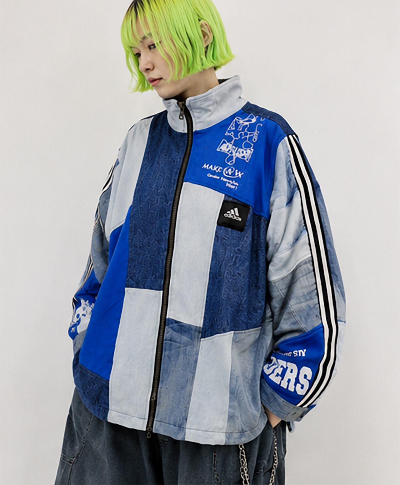 再構築 トラックジャケット リメイク Rere.garden 下北沢古着屋Re:Re