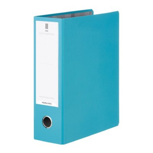 コクヨ NEOS ネオス チューブファイル A4縦80mmとじ 2穴 ターコイズブルー フ-NE680B