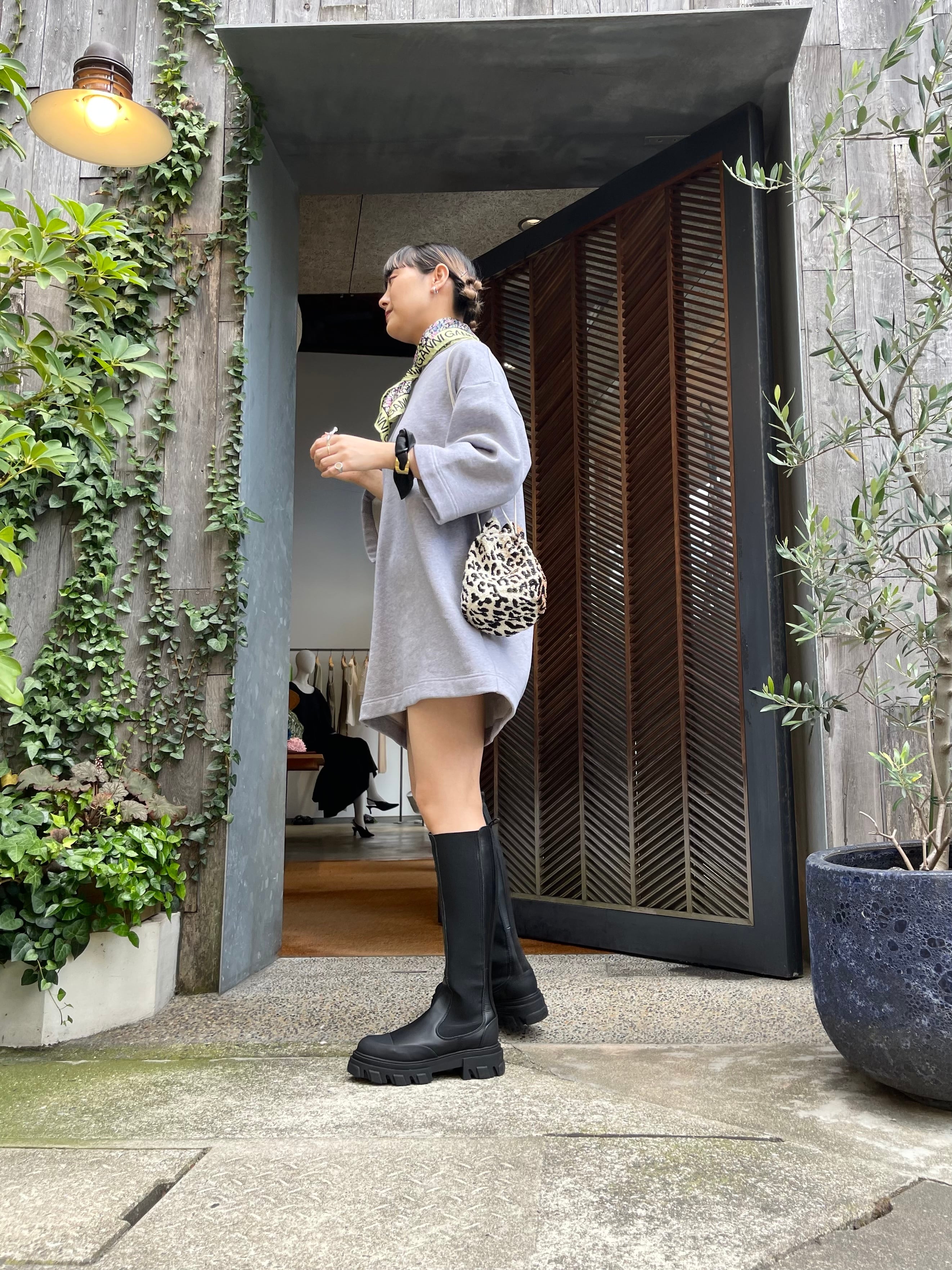 レディース Ganni 良好 ガニー ラバー チェルシー ブーツ ブラック 38 