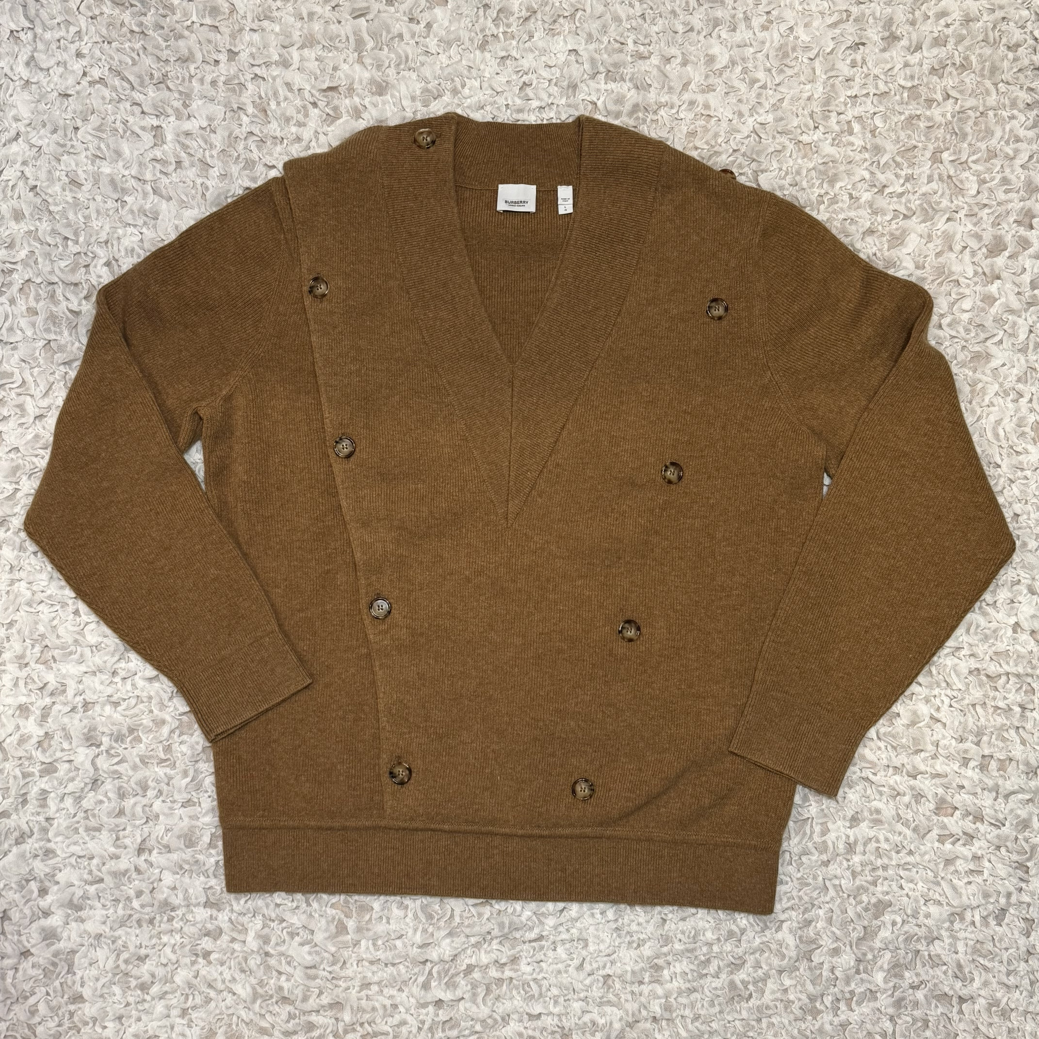 Burberry Double breasted V neck Jumper | buffroom