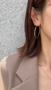 ジルコンスタッドハートピアス