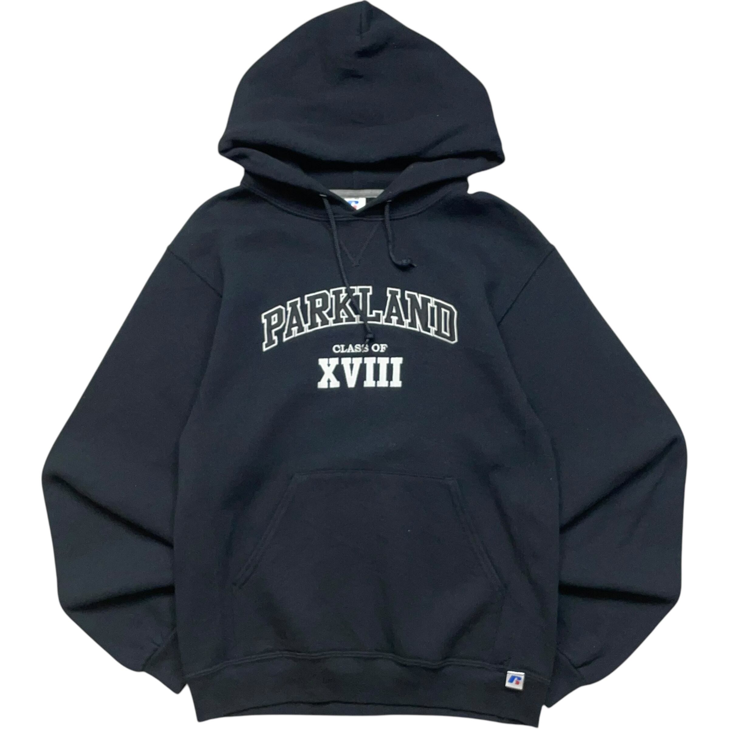 《S》 russell athletic ラッセルアスレチック パーカー スウェット 前V PARKLAND no.7041