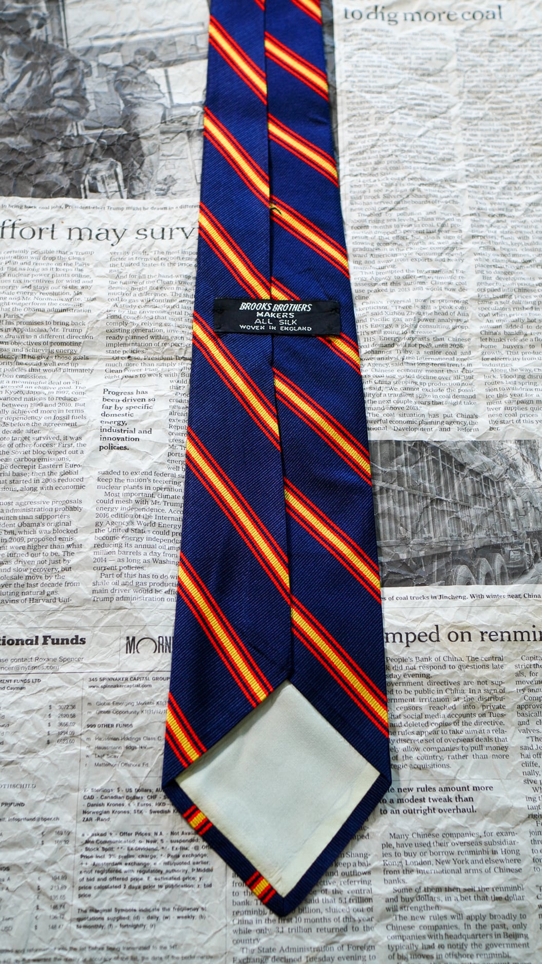 1960s】BROOKS BROTHERS ブルックスブラザーズ レップタイ 《黒タグ