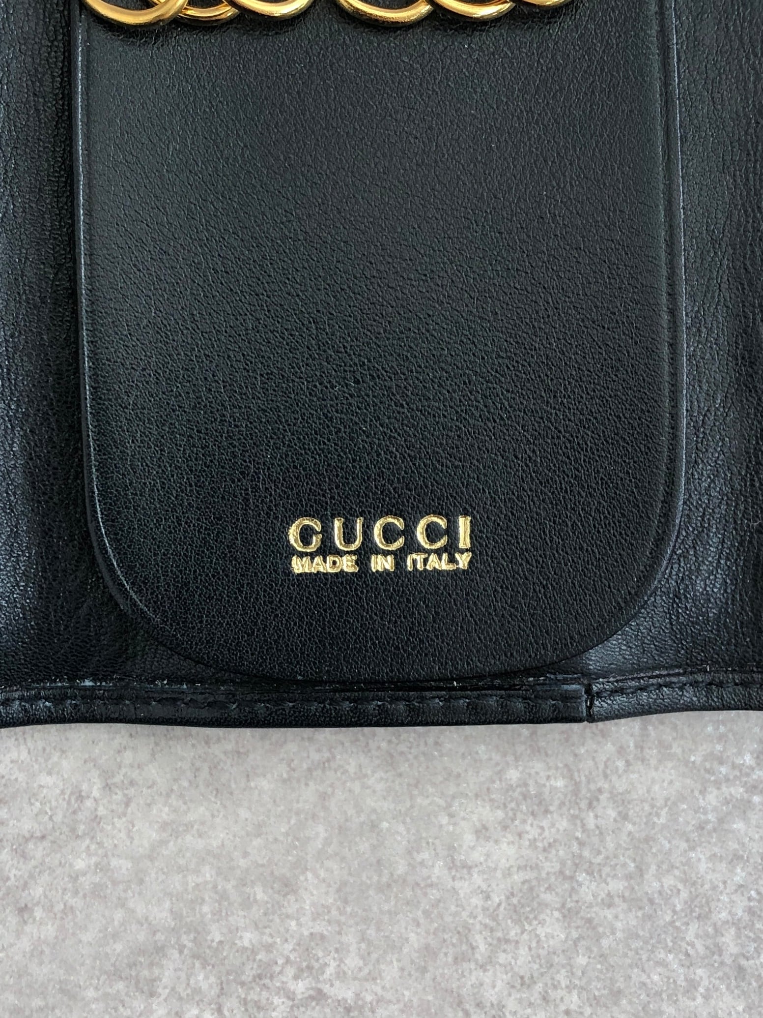 GUCCI グッチ キーケース ブラック バンブー レザー 6連 vintage