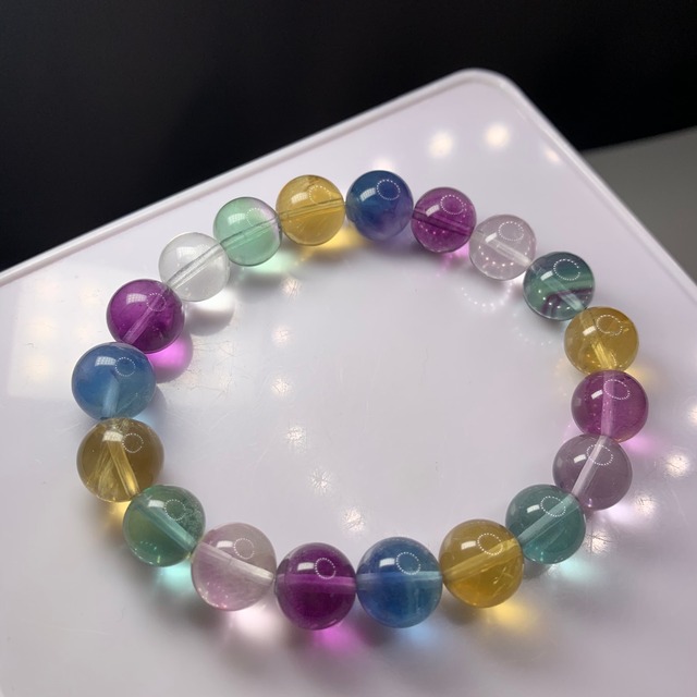A22.透明度有り♪マルチカラーフローライトブレスレット