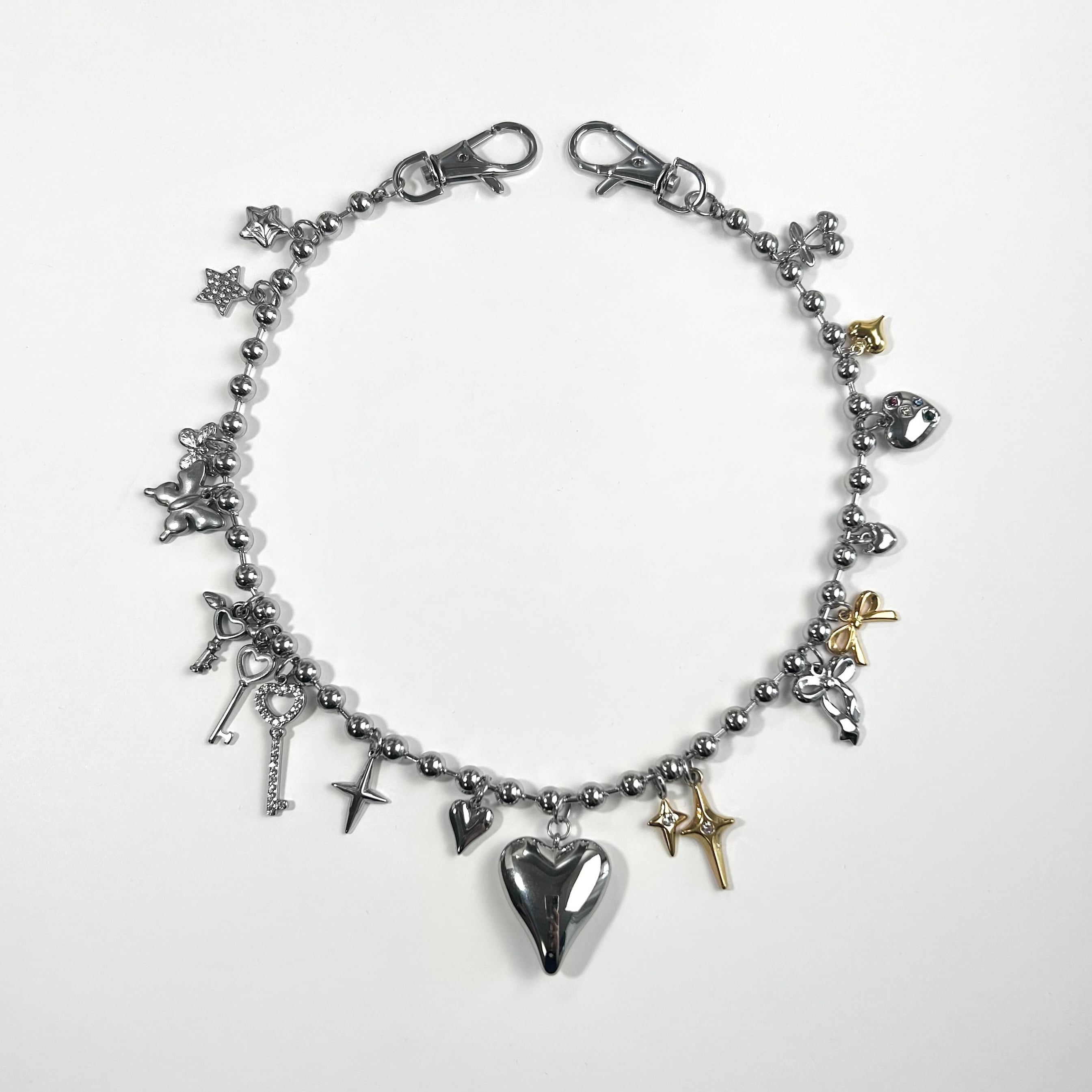 数量限定】heart charm 3way necklace | VENE