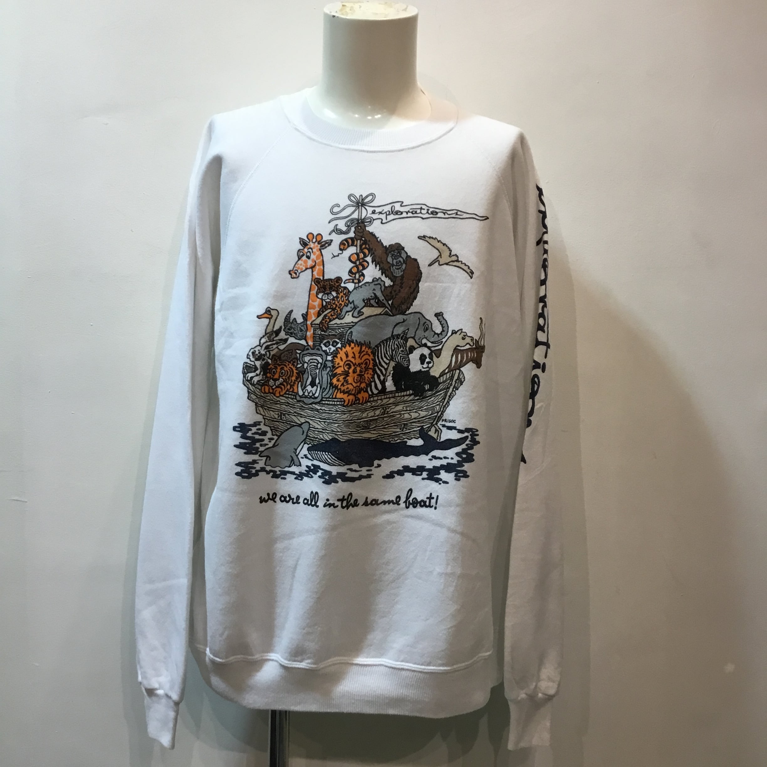 【US】Hanes vintage90s アニマル クマ スウェット XXL