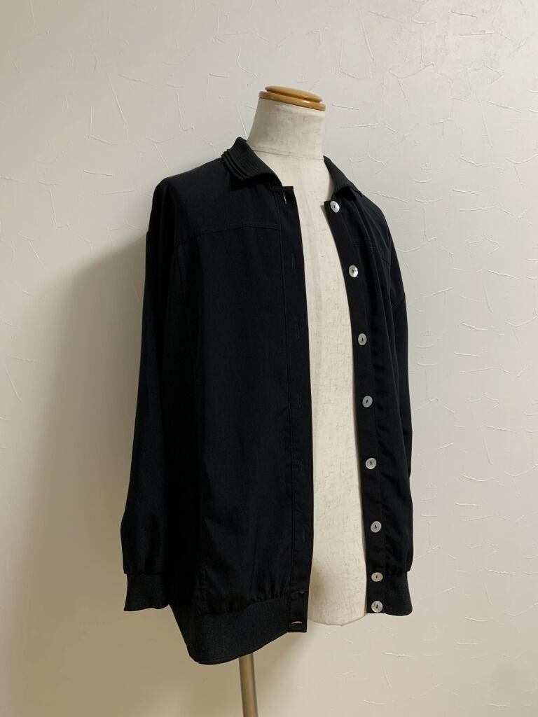 1980~90's Big Silhouette Polo Collar Shirt Jacket