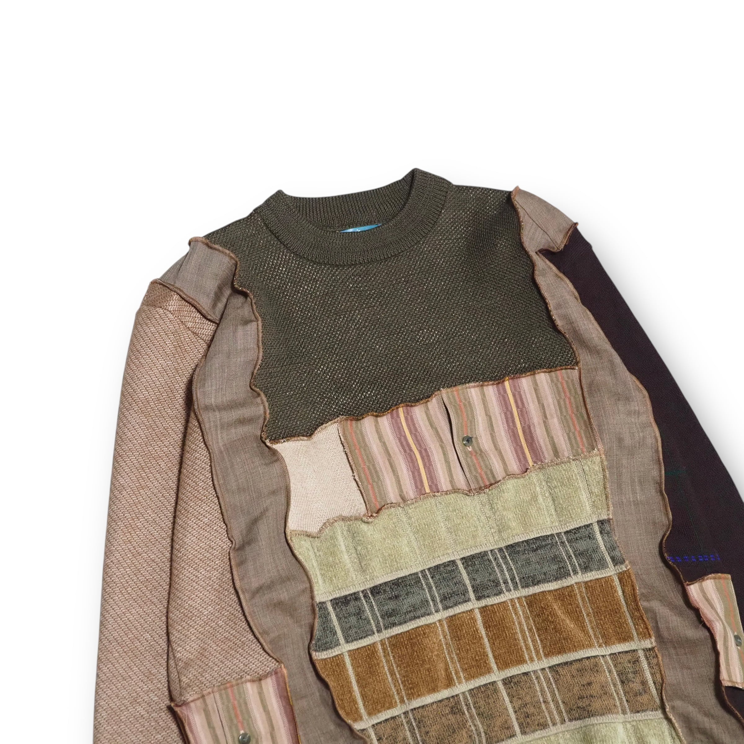 【REMAKE】ツギハギパッチワークニット