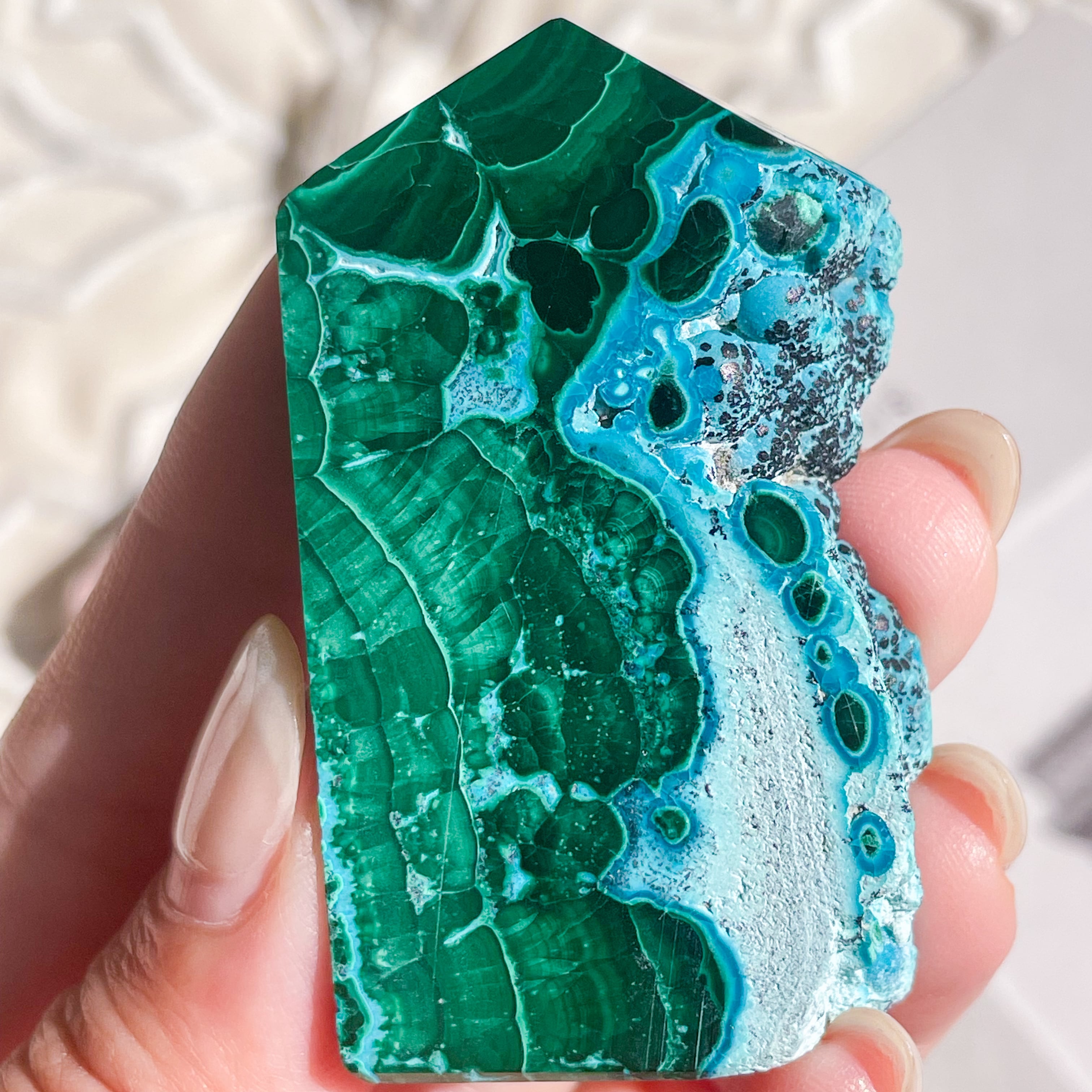 Chrysocolla & Malachite 10 ✧ クリソコラ & マラカイト (共生原石