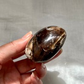 ブラックオパール(グレーオパール)*パーム2*コモンオパール*天然石インテリア*置き物