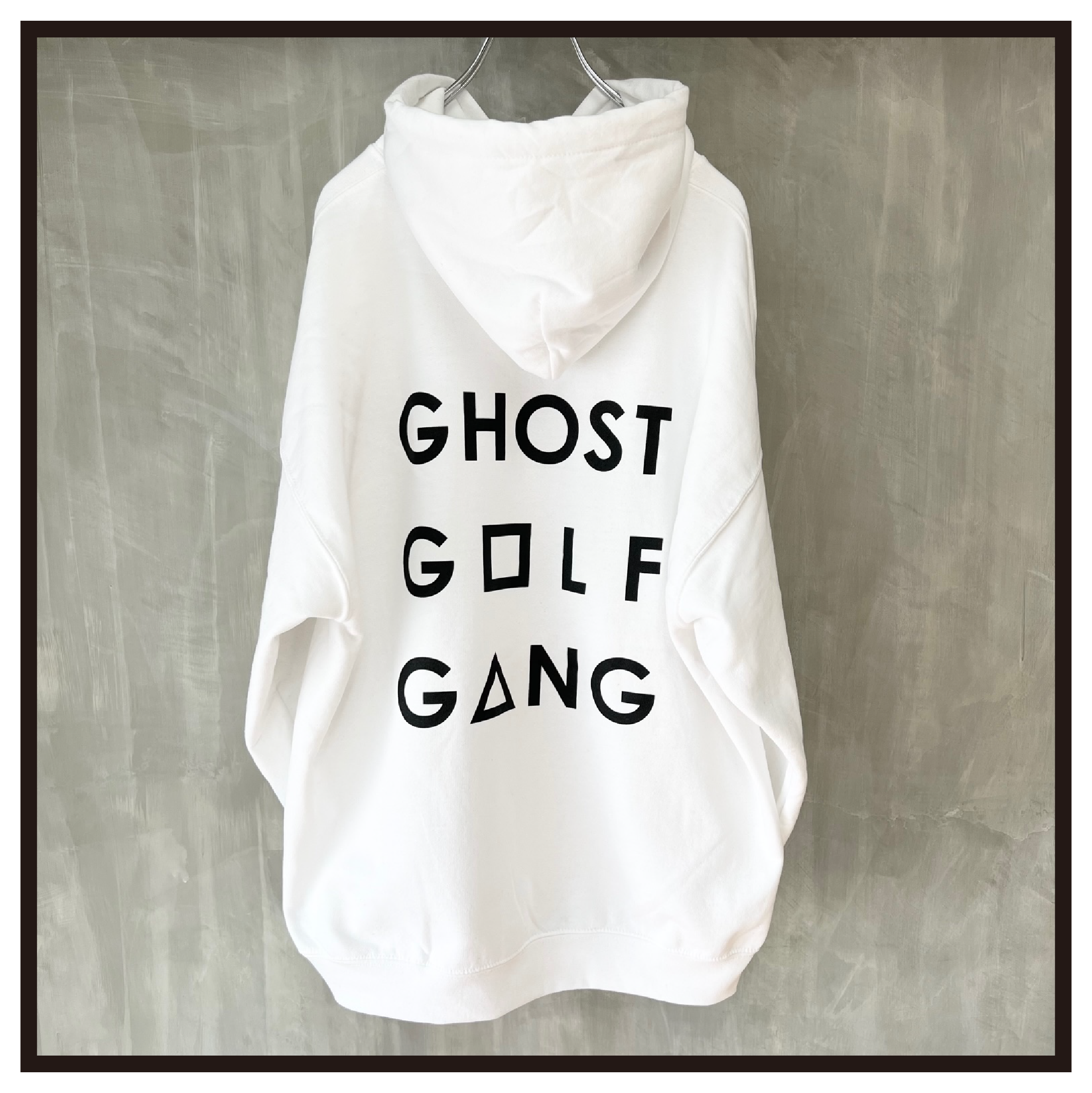 LOVE YOUR SCORE HOODIE (WHITE) | GHOST GOLF GANG