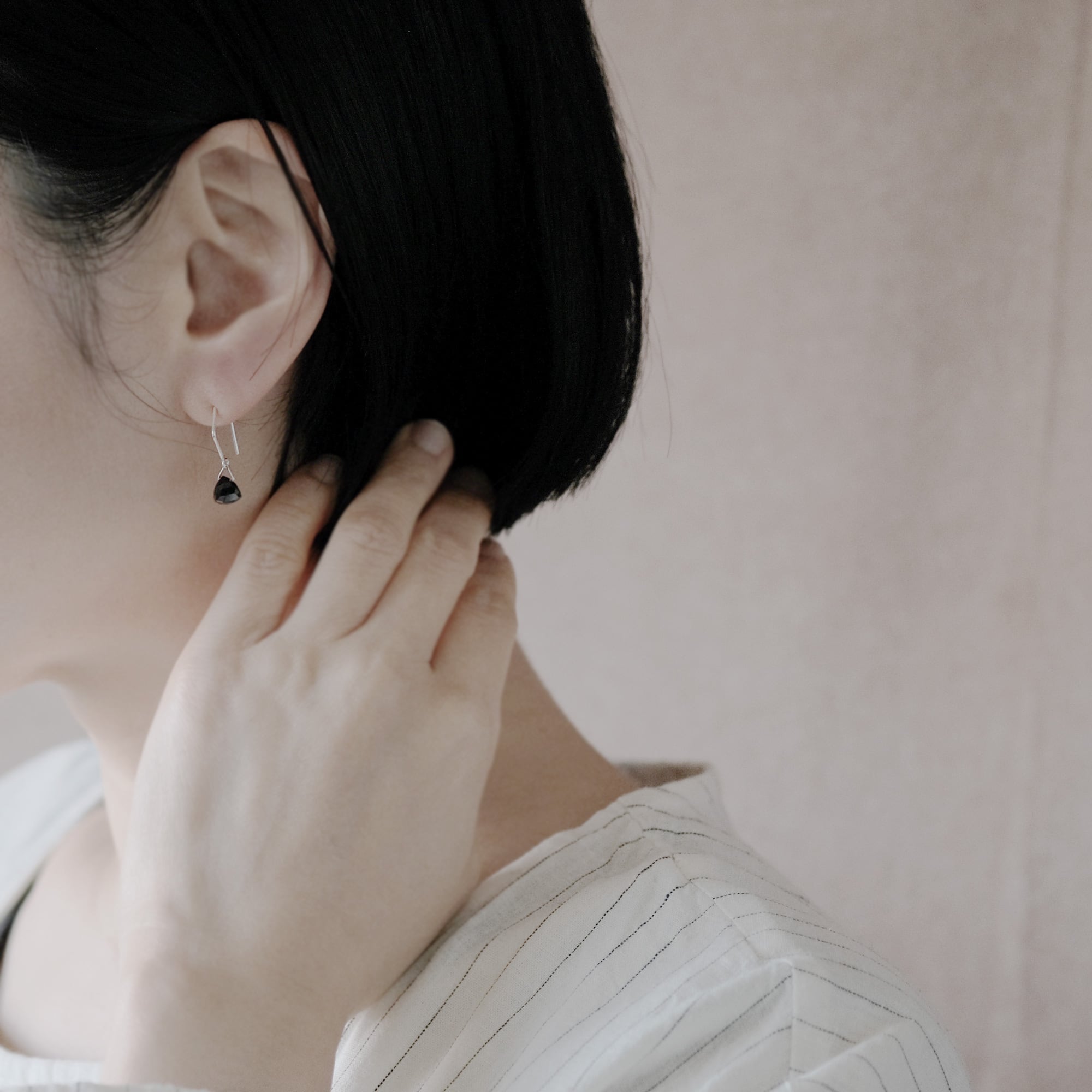 選べる 天然石 フック ピアス シルバー925 | クラウドジュエリー(Cloud