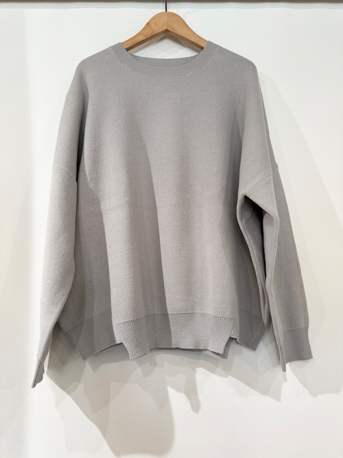 so・エスオー/変形ヘムニットプルオーバー　　　　グレー