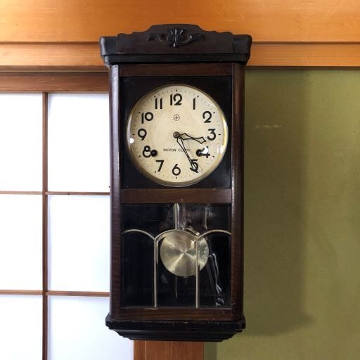 掛け時計 ビンテージ 柱時計 ヴィンテージ柱時計