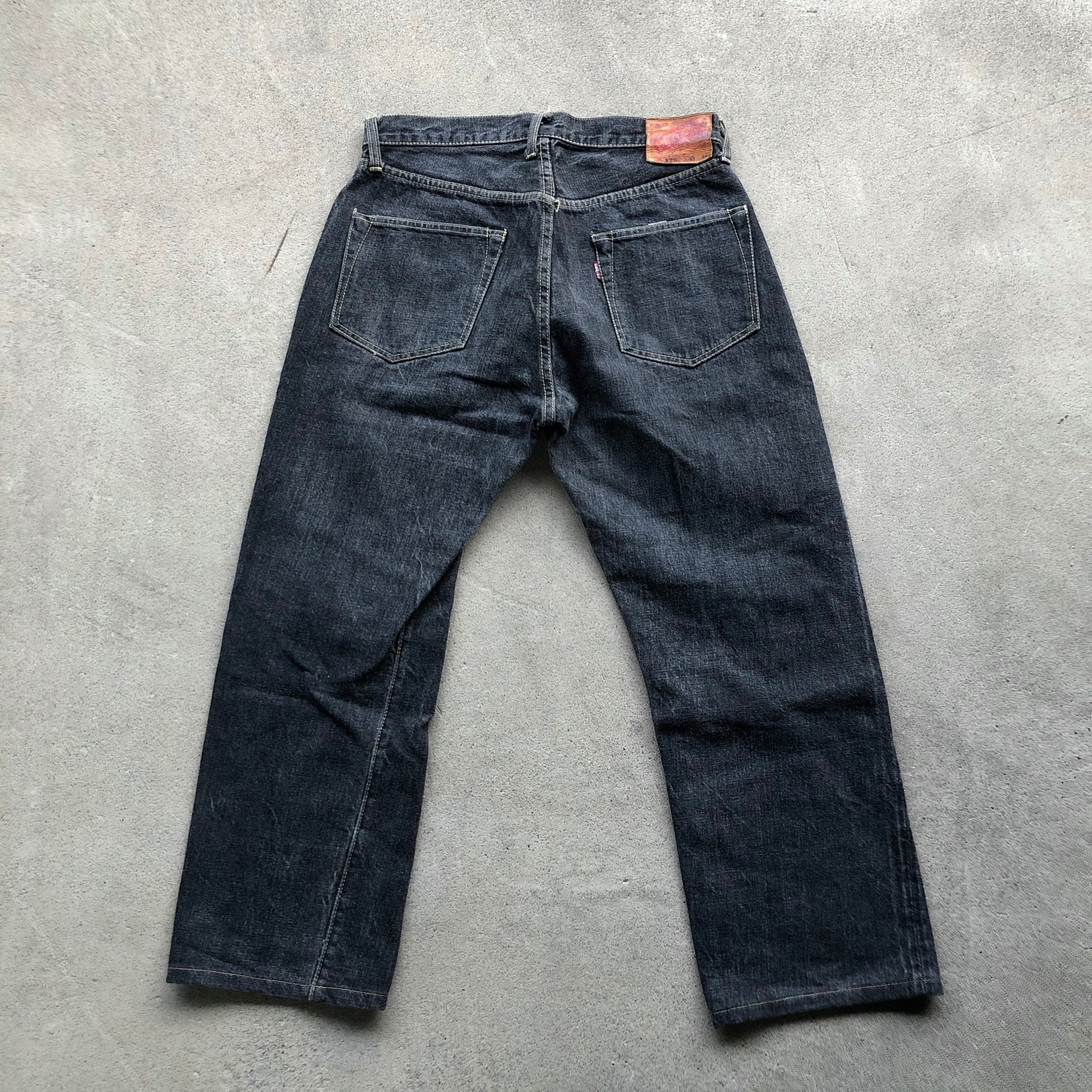 DENIME ドゥニーム Lot 179 オリゾンティ 赤耳 ブラックデニムパンツ