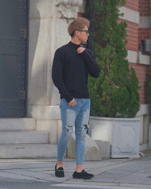 MOCK NECK PULL OVER【BEL-M-028】