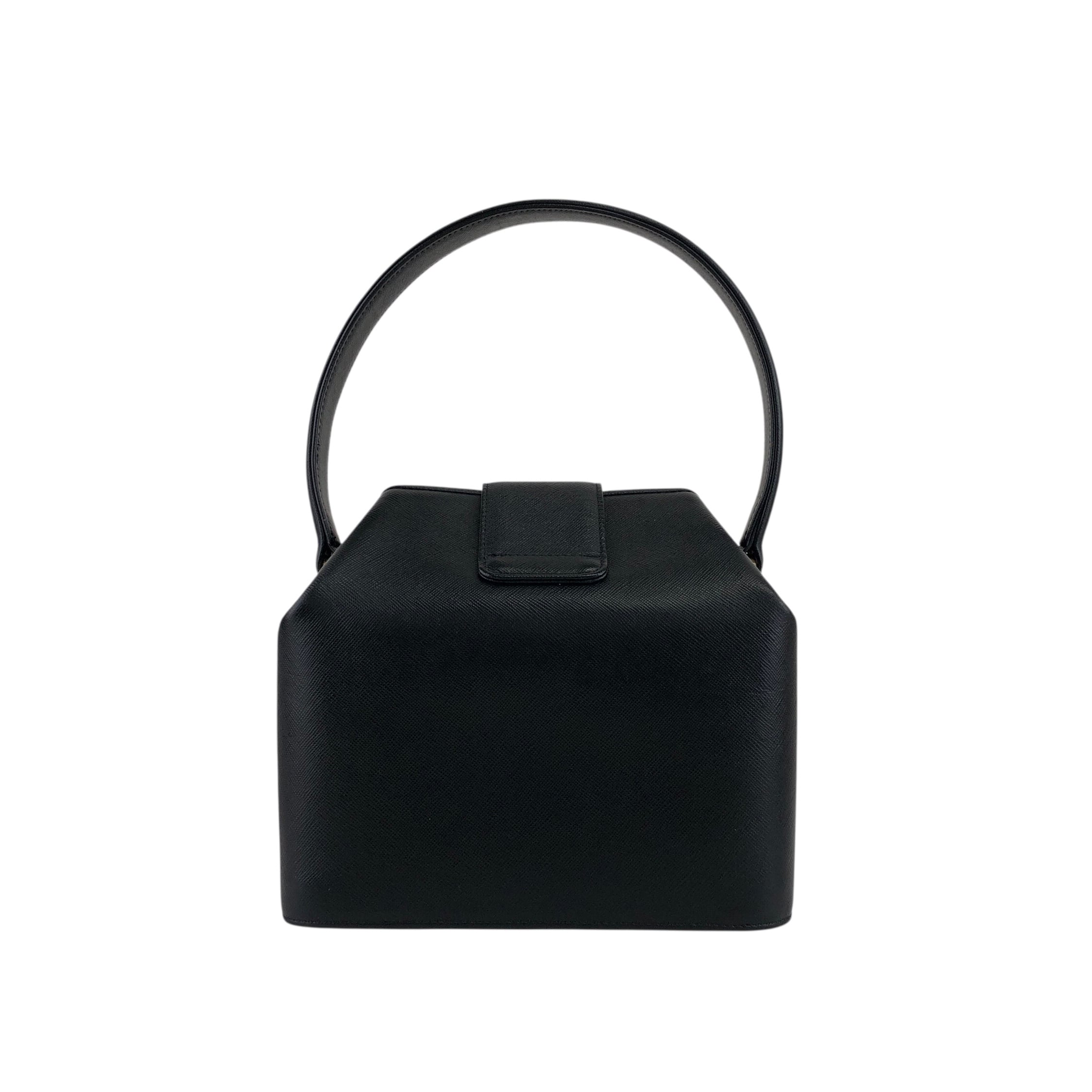 GIVENCHY ジバンシィ ハンドバッグ ブラック ターンロック レザー